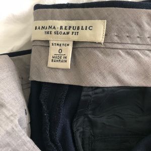 Banana Republic Sloan Pants- Navy